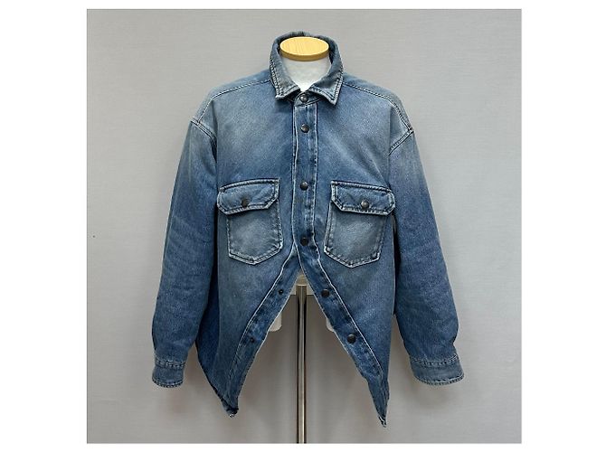 Balenciaga Giacca in denim Swing Canadin (Oversized da donna) Blu - vista 2