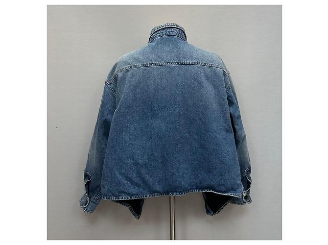 Balenciaga Giacca in denim Swing Canadin (Oversized da donna) Blu - vista 3