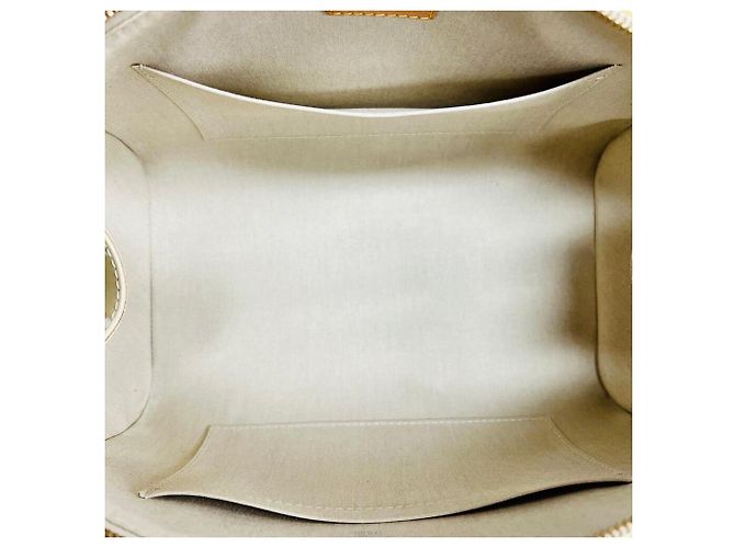 Louis Vuitton Borsa Tote Vernis Sherwood PM Bianco - vista 5