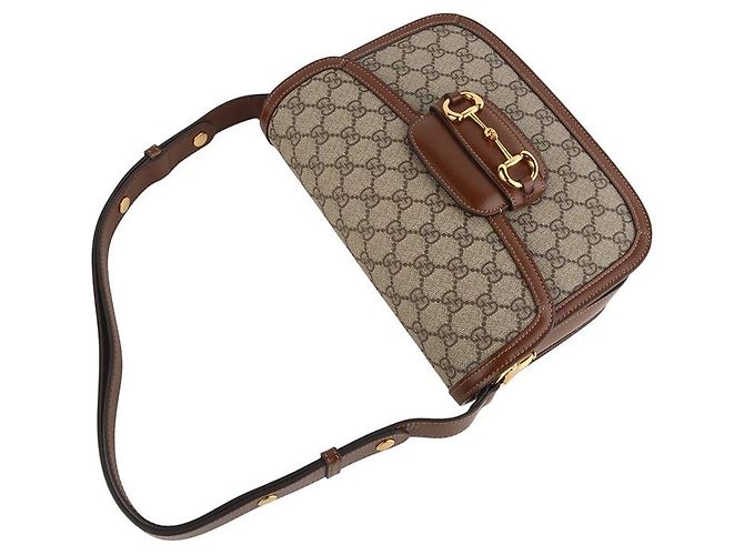 Horsebit 1955 Gucci Borsa a tracolla GG Supreme Horsebit Multicolore - vista 4