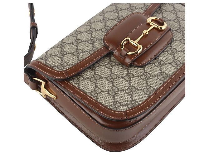 Horsebit 1955 Gucci Borsa a tracolla GG Supreme Horsebit Multicolore - vista 5