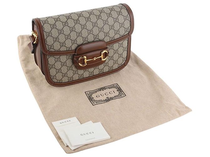 Horsebit 1955 Gucci Borsa a tracolla GG Supreme Horsebit Multicolore - vista 8