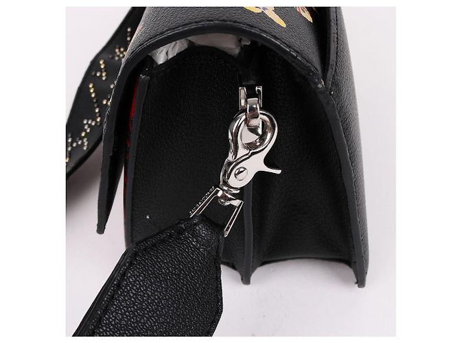 Zadig & Voltaire Black Multi Embroidered Shoulder Bag - view 6