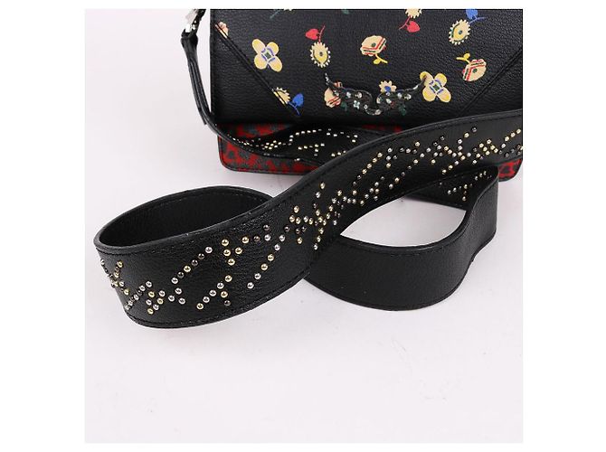 Zadig & Voltaire Black Multi Embroidered Shoulder Bag - view 7