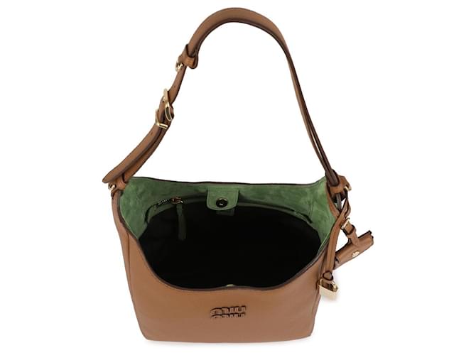 Miu Miu Borsa a secchiello in pelle Marrone - vista 7