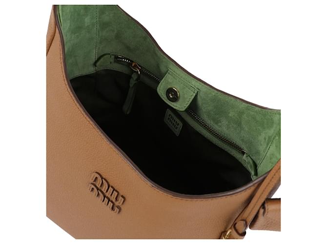 Miu Miu Borsa a secchiello in pelle Marrone - vista 8