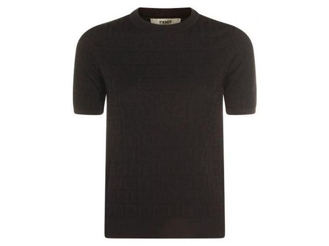 Fendi FF Race Knit Kurzarm-Shirt - Ansicht 4