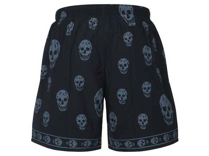 Alexander Mcqueen Pantaloncini da bagno con stampa teschio - vista 5