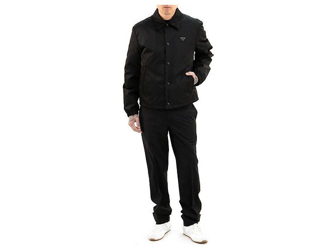 Prada Giacca Blouson in Re-Nylon Nero - vista 4