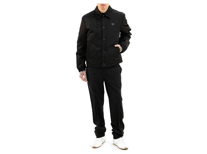 Prada Giacca Blouson in Re-Nylon Nero - vista 5