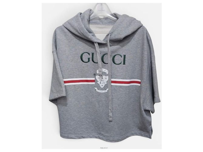 Gucci Sudadera con capucha de manga corta Dragon Castaño - vista 2