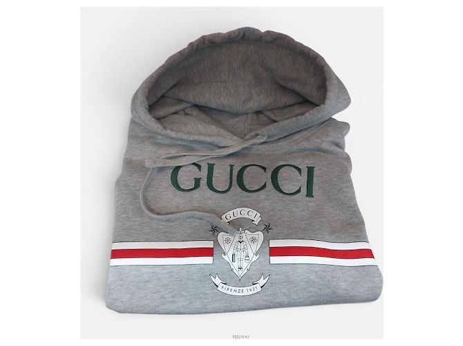 Gucci Sudadera con capucha de manga corta Dragon Castaño - vista 4