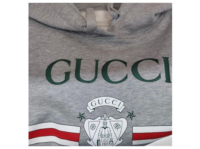 Gucci Sudadera con capucha de manga corta Dragon Castaño - vista 5