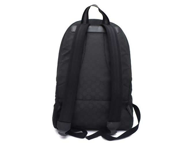 Gucci Großer Rucksack aus Micro GG-Gewebe Schwarz - Ansicht 10