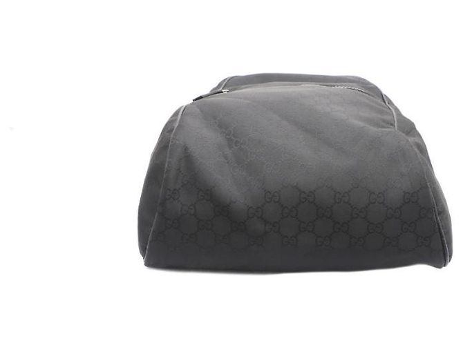 Gucci Großer Rucksack aus Micro GG-Gewebe Schwarz - Ansicht 13