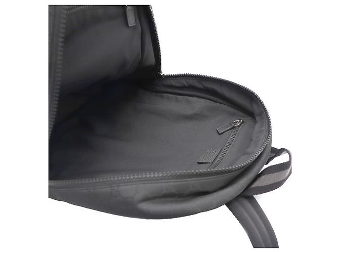 Gucci Großer Rucksack aus Micro GG-Gewebe Schwarz - Ansicht 14