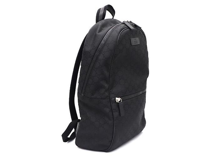 Gucci Großer Rucksack aus Micro GG-Gewebe Schwarz - Ansicht 2
