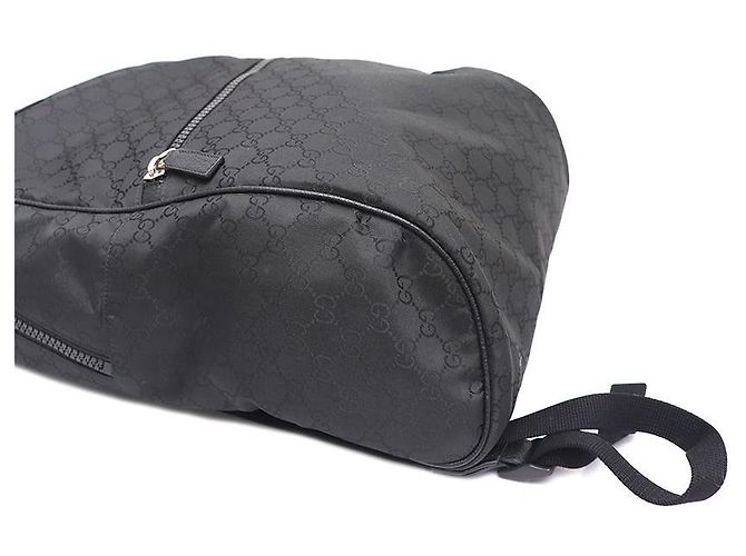 Gucci Großer Rucksack aus Micro GG-Gewebe Schwarz - Ansicht 5