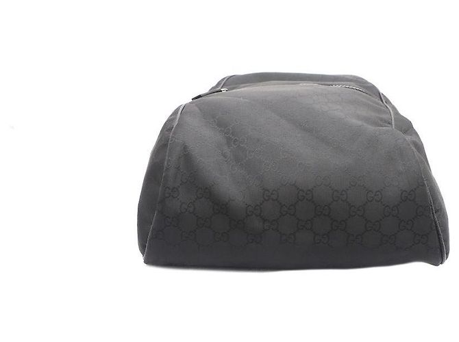 Gucci Großer Rucksack aus Micro GG-Gewebe Schwarz - Ansicht 6