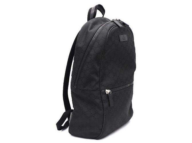Gucci Großer Rucksack aus Micro GG-Gewebe Schwarz - Ansicht 9