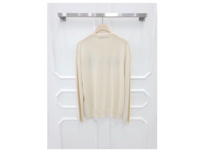 Louis Vuitton Intarsia Graphic Cashmere Crewneck XL Weiß - Ansicht 2