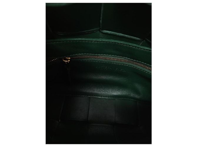 Bottega Veneta Borsa Cassette Rain Tree Green Gold Clip Verde - vista 4