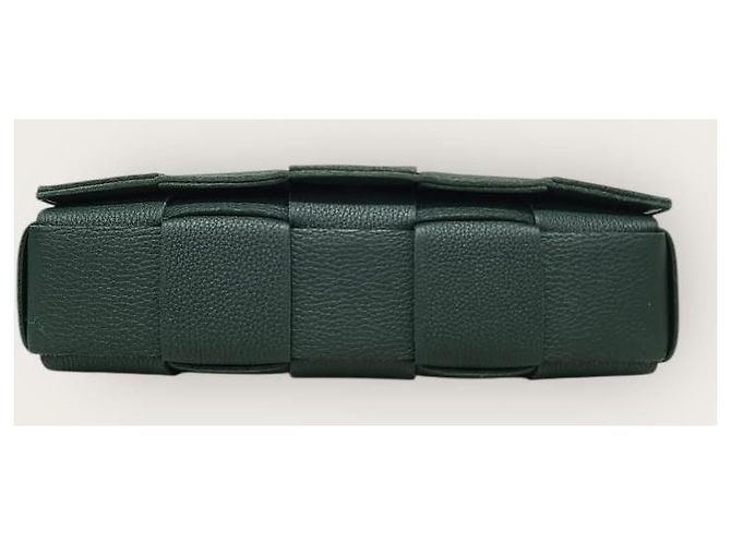Bottega Veneta Borsa Cassette Rain Tree Green Gold Clip Verde - vista 6