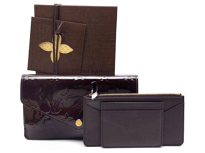 Louis Vuitton Lack Kartenetui Schwarz - Ansicht 8