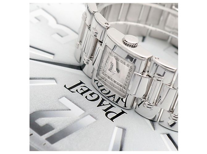 Piaget Original Dancer Weißgold Armband Weiß Quarzuhr Größe Medium - Ansicht 20
