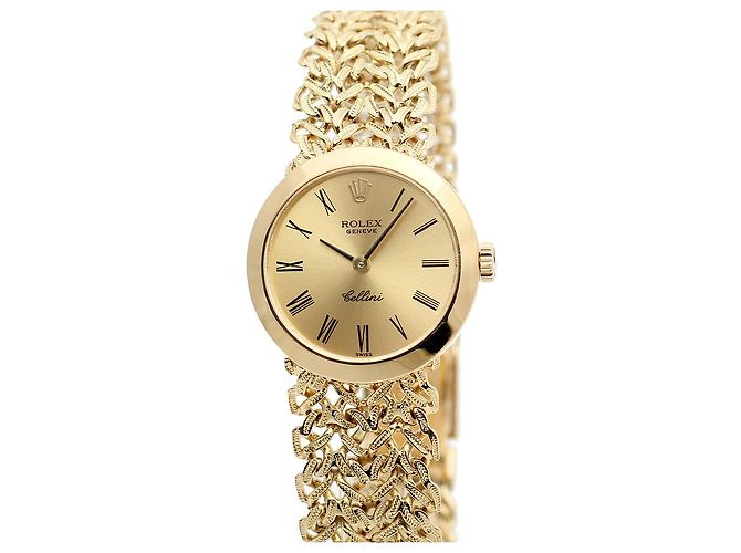 Rolex Vintage Goldene Damenuhr, klein, Handaufzug - Ansicht 11