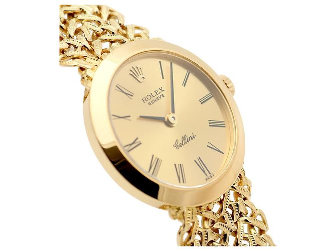 Rolex Vintage Goldene Damenuhr, klein, Handaufzug - Ansicht 14