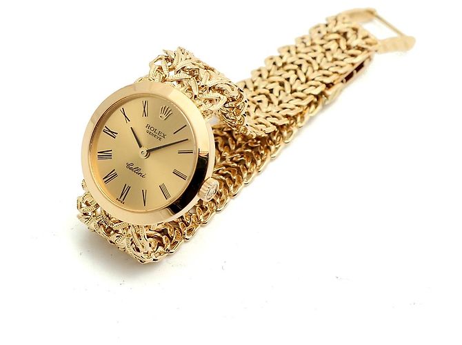 Rolex Vintage Goldene Damenuhr, klein, Handaufzug - Ansicht 17