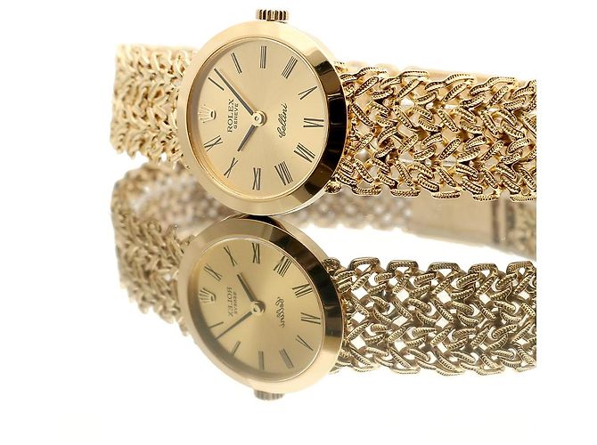 Rolex Vintage Goldene Damenuhr, klein, Handaufzug - Ansicht 23