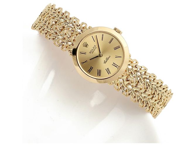 Rolex Vintage Goldene Damenuhr, klein, Handaufzug - Ansicht 25