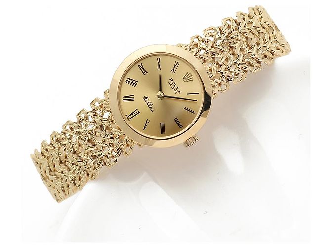 Rolex Vintage Goldene Damenuhr, klein, Handaufzug - Ansicht 26