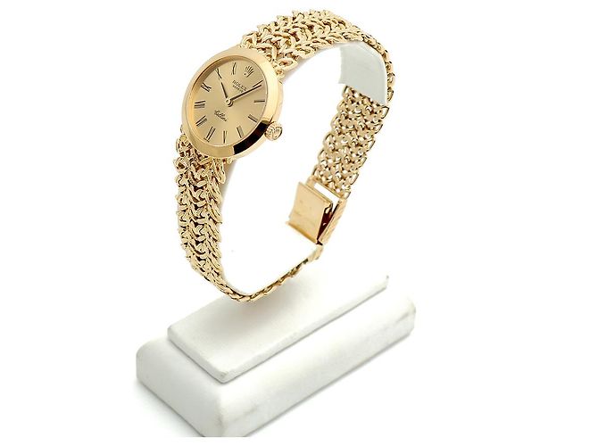 Rolex Vintage Goldene Damenuhr, klein, Handaufzug - Ansicht 7
