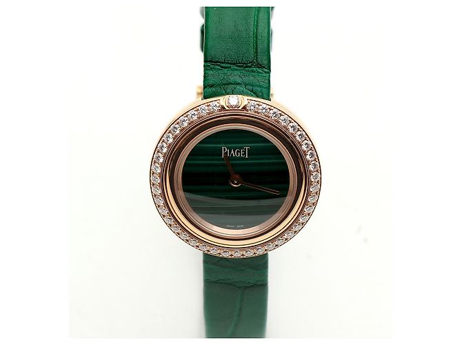 Piaget Possession Malachite Pink Gold Women's Watch Diamond Warranty Box - view 11