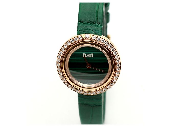 Piaget Possession Malachite Pink Gold Women's Watch Diamond Warranty Box - view 12