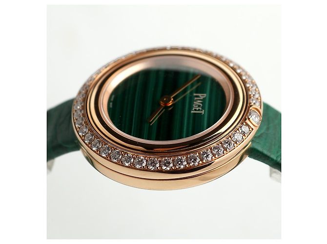 Piaget Possession Malachite Pink Gold Women's Watch Diamond Warranty Box - view 16