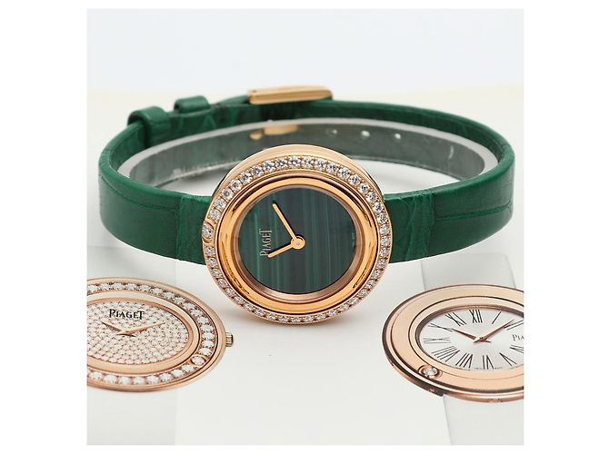 Piaget Possession Malachite Pink Gold Women's Watch Diamond Warranty Box - view 24
