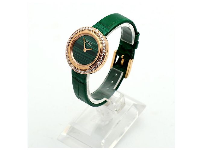 Piaget Possession Malachite Pink Gold Women's Watch Diamond Warranty Box - view 7