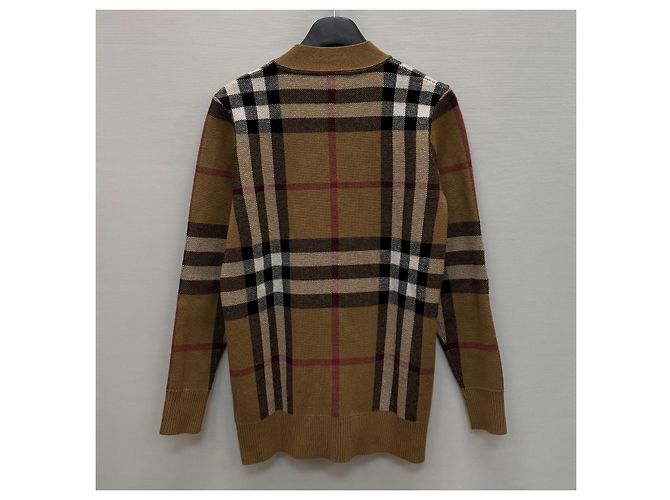 Burberry Karo-Jacquard-Cardigan aus Wolle und Kaschmir Mehrfarben - Ansicht 5