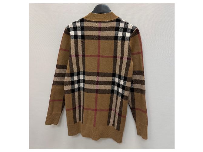 Burberry Karo-Jacquard-Cardigan aus Wolle und Kaschmir Mehrfarben - Ansicht 6