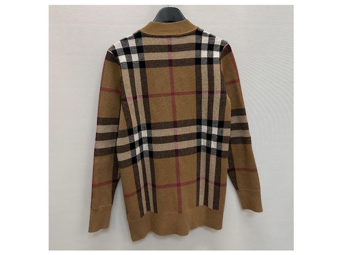 Burberry Karo-Jacquard-Cardigan aus Wolle und Kaschmir Mehrfarben - Ansicht 7