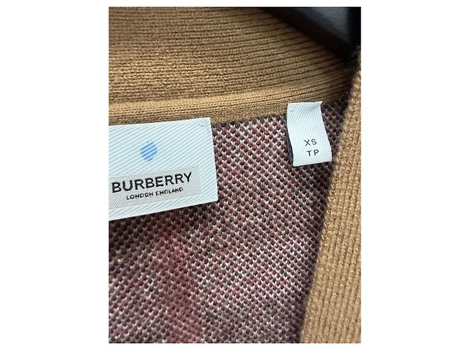Burberry Karo-Jacquard-Cardigan aus Wolle und Kaschmir Mehrfarben - Ansicht 8