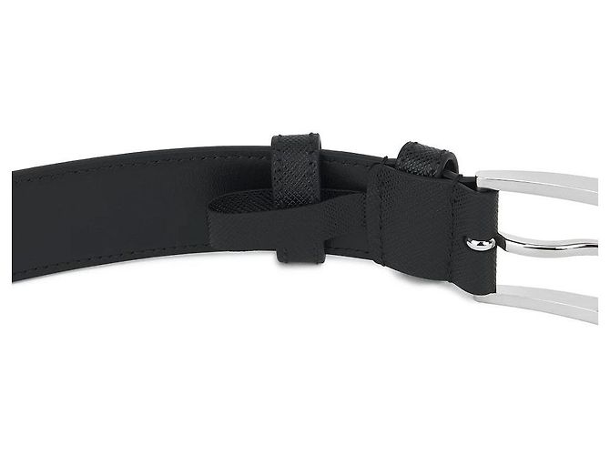 Prada Saffiano Ledergürtel Schwarz - Ansicht 3
