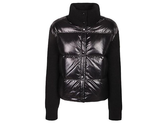 Moncler Logo-Patch aus Strick mit Steppung - Ansicht 4