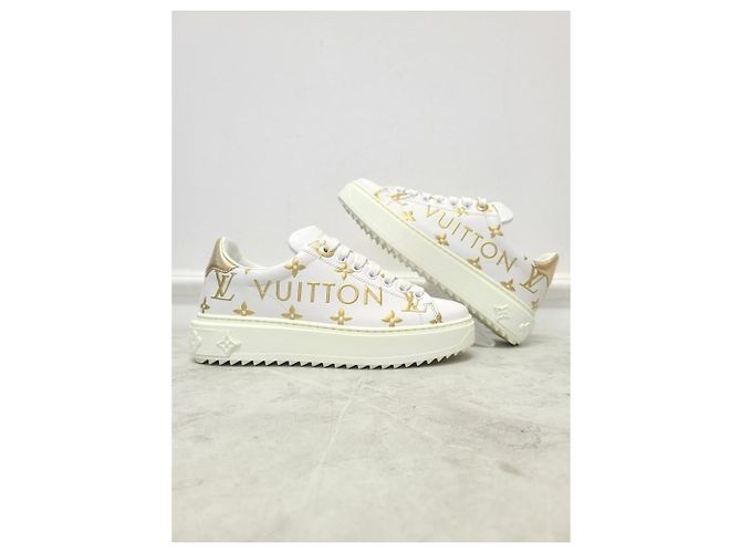 Louis Vuitton Timeout Sneaker mit weißgoldener Schriftlogo - Ansicht 4