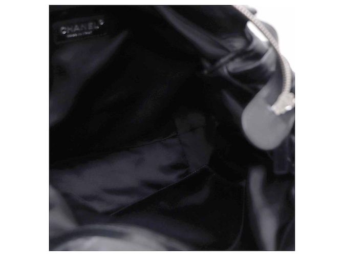 Chanel Borsa shopper e borsa a tracolla Season in pelle nera con catena CC Nero - vista 10