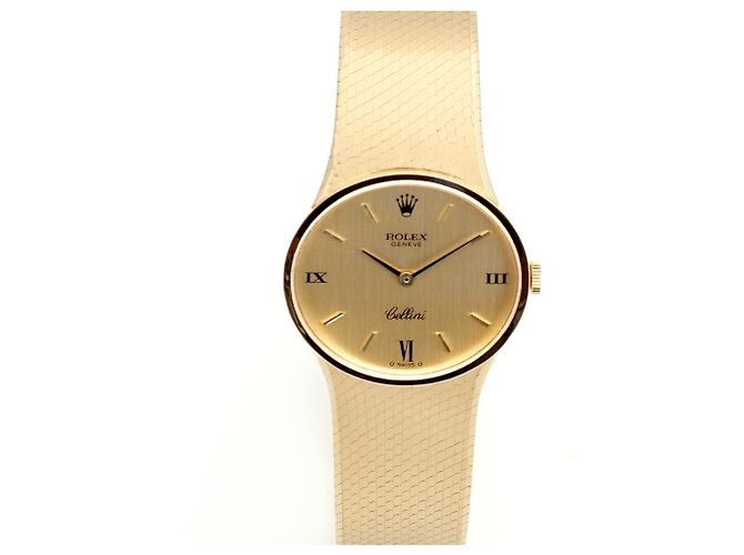 Rolex Cellini Vintage Small Damenuhr integriert, Gold, Gold Golden - Ansicht 10